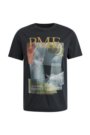 PME Legend PME Legend ptss2504587 single jersey Print T-shirts 5281 salute