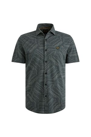 PME Legend PME Legend psis2505229 jersey pique print drizzle Overhemd 9076 dark slate