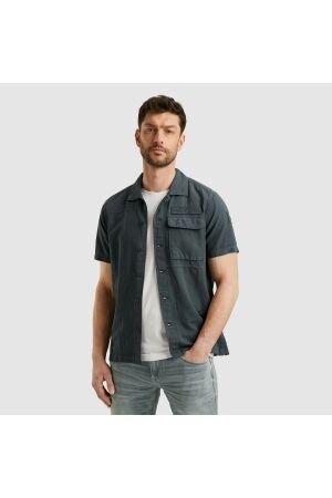 PME Legend PME Legend psis2505230 ctn/linen cargo freedom Overhemd 9076 dark slate