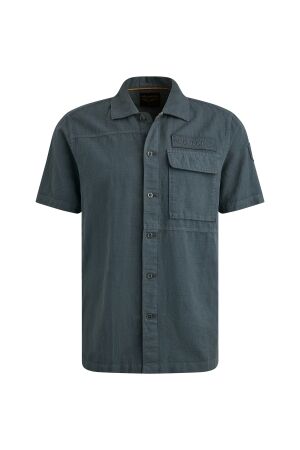 PME Legend PME Legend psis2505230 ctn/linen cargo freedom Overhemd 9076 dark slate
