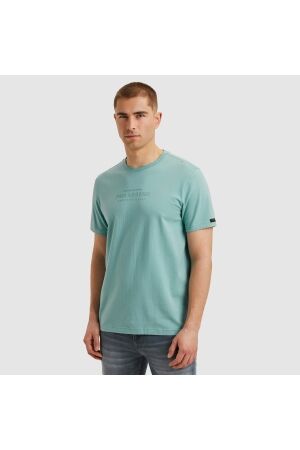 PME Legend PME Legend ptss2505570 cotton elastan jersey Print T-shirts 5149 cameo blue