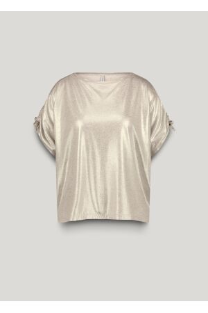 SUMMUM SUMMUM top coated viscose linen 3s5149-30702 T-shirt Korte mouw 122 ivory