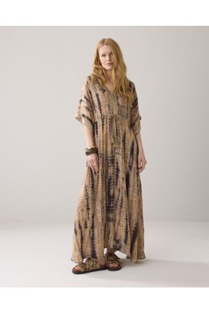 SUMMUM SUMMUM dress tie&dye print 5s1601-12121 Jurk 120 multicolour