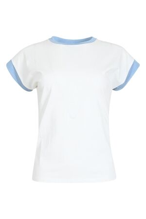 Maicazz Maicazz nonora su25.60.350 T-shirt Korte mouw offwhite-blue