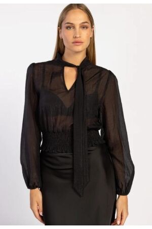 Aaiko Aaiko maysa ten 507 T-shirt Lange mouw 900 black