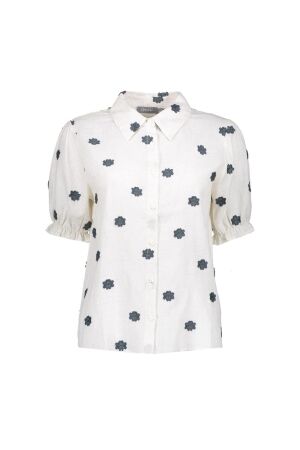 Geisha Geisha blouse 53463-20 Blouse 10 off-white/blue/green