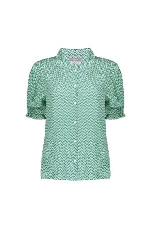Geisha Geisha blouse 53455-20 Blouse 530 green/gold