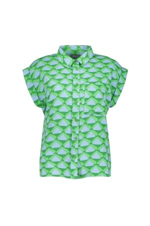 Geisha Geisha blouse 53489-20 Blouse 530 green/blue