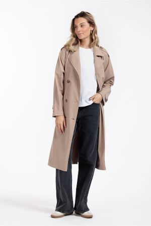 Studio Anneloes Studio Anneloes laurine bonded trenchcoat 12478 Zomerjassen 2200 latte