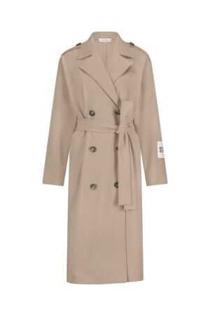 Studio Anneloes Studio Anneloes laurine bonded trenchcoat 12478 Zomerjassen 2200 latte