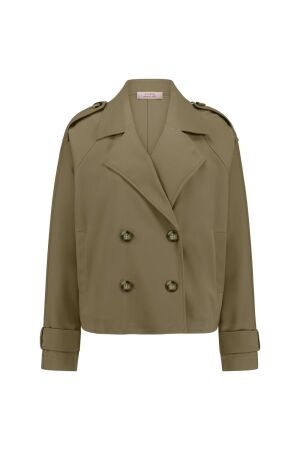 Studio Anneloes Studio Anneloes cato bonded trenchcoat 12480 Zomerjassen 8000 earth
