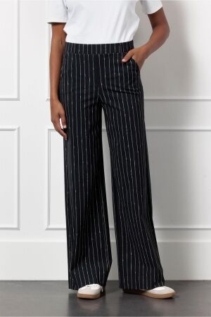 Studio Anneloes Studio Anneloes lexie pinstripe trousers 12445 Broek 9022 black/latte