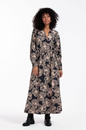 Studio Anneloes Studio Anneloes felice flower dress 12449 Jurk 9022 black/latte