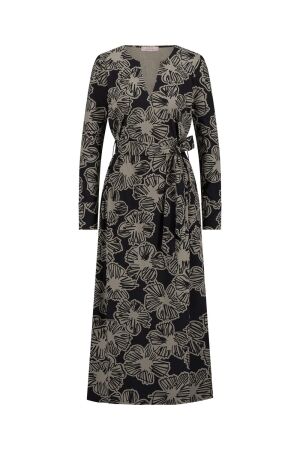 Studio Anneloes Studio Anneloes felice flower dress 12449 Jurk 9022 black/latte