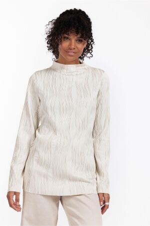 Studio Anneloes Studio Anneloes bracha plisse top 12457 T-shirt Lange mouw 1400 kit
