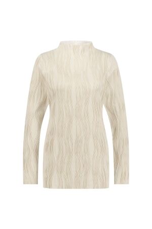 Studio Anneloes Studio Anneloes bracha plisse top 12457 T-shirt Lange mouw 1400 kit