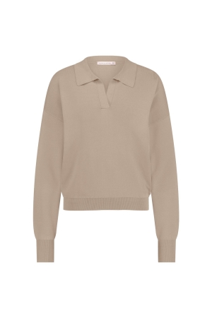 Studio Anneloes Studio Anneloes drew polo 12489 Trui 2200 latte