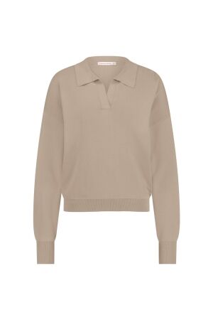 Studio Anneloes Studio Anneloes drew polo 12489 Trui 2200 latte