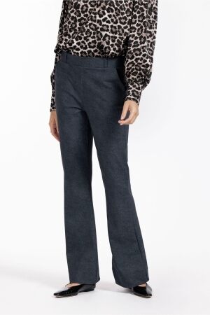 Studio Anneloes Studio Anneloes flair bonded denim trousers 12425 Flared 9000 black