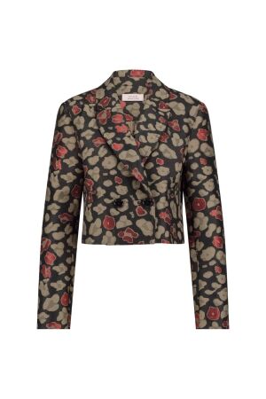 Studio Anneloes Studio Anneloes alice leo jacquard blazer 12438 Blazers 9997 multi color