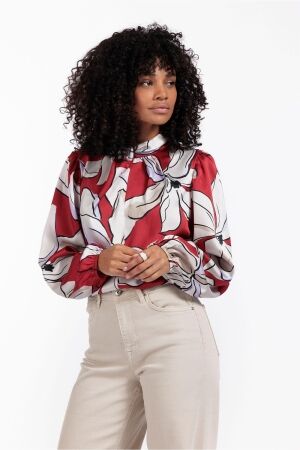 Studio Anneloes Studio Anneloes lesia flower top 12440 T-shirt Lange mouw 9997 multi color