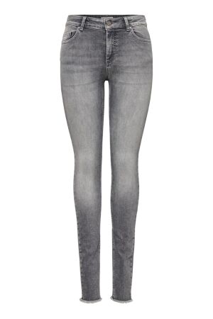 Only Only 15188520 onlblush mid sk ank raw jeans Skinny fit grey denim 15188520