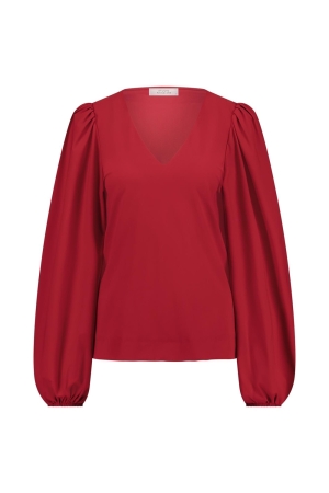 Studio Anneloes Studio Anneloes lesha top 12466 T-shirt Lange mouw 3200 dark red