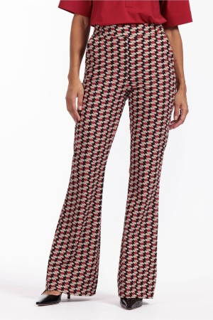 Studio Anneloes Studio Anneloes noa graphic flair trousers 12470 Flared 9997 multi color