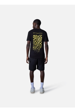Off the Pitch Off the Pitch backburn faded slim fit tee otp251056 Print T-shirts 998 black