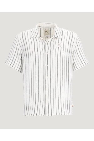 Chasin Chasin doby stripe Overhemd e53 - dk.green
