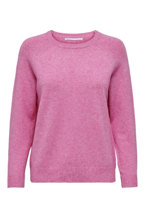 Only Only onllesly kings l/s pullover knt noos 15170427 Trui carmine rose melange