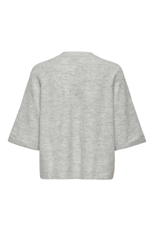 Only Only onlsimoni 3/4 pullover knt noos Trui light grey melange