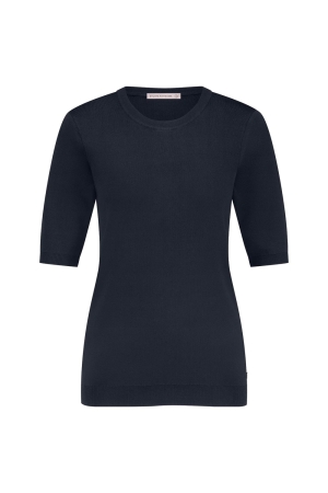 Studio Anneloes Studio Anneloes lana ssl solid pullover 91530 6900 dark blue