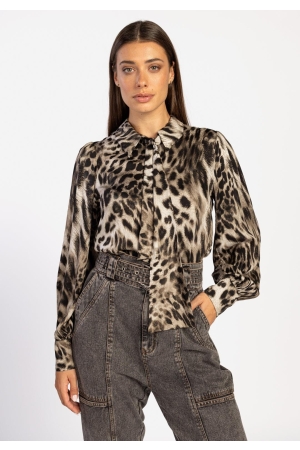 Aaiko Aaiko charonne vis 503 Blouse 193901 dark grey