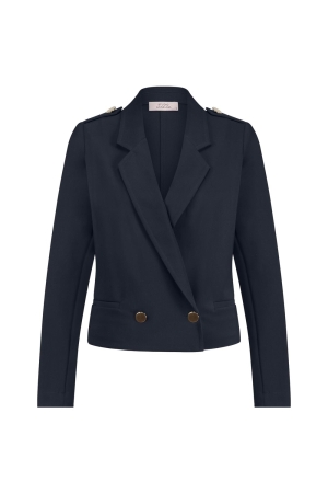 Studio Anneloes Studio Anneloes bing bonded blazer 12511 Blazers 6900 dark blue
