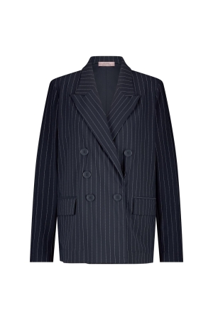 Studio Anneloes Studio Anneloes avalon pinstripe blazer 12520 Blazers 6911 dark blue/off white