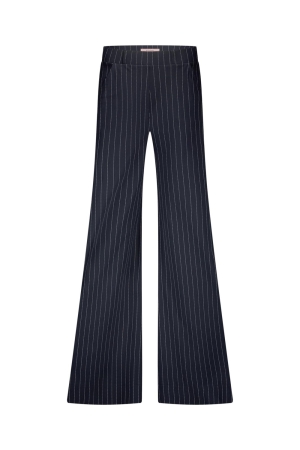 Studio Anneloes Studio Anneloes pilar pinstripe trousers 12523 Broek 6911 dark blue/off white