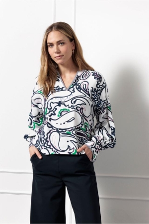 Studio Anneloes Studio Anneloes nala paisley top 12530 T-shirt Lange mouw 9997 multi color