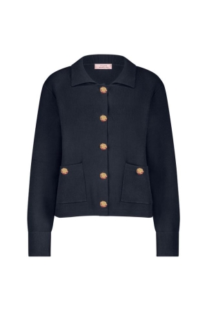Studio Anneloes Studio Anneloes kenzie cardigan 12581 Vest 6900 dark blue