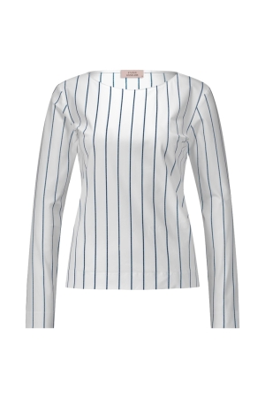 Studio Anneloes Studio Anneloes joana pinstripe shirt 12529 T-shirt Lange mouw 1164 off white/jeans