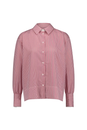 Studio Anneloes Studio Anneloes tamar poplin pinstripe blouse 12533 Blouse 1152 offwhite/cherise