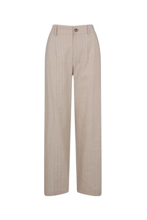 Elvira Casuals Elvira Casuals trouser maya stripe e1 25-048 Broek 344 creme pin stripe