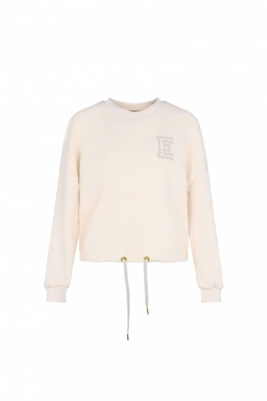 Elvira Casuals Elvira Casuals sweater nora e1 25-055 Sweater 796 ecru