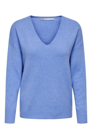 Only Only onlrica life l/s v-neck pullo knt noos Trui provence melange