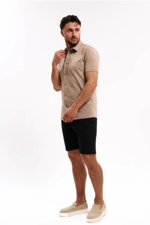 Malelions Malelions short sleeve shirt mm1-hs25-51 Overhemd 336 taupe
