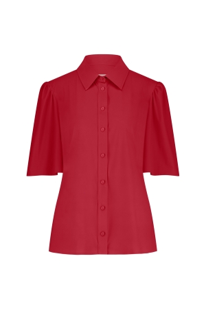 Studio Anneloes Studio Anneloes poppy butterfly blouse 12613 Blouse 3200 deep red