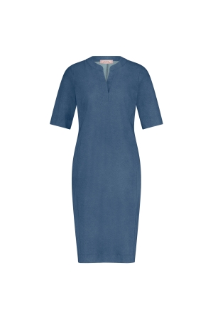 Studio Anneloes Studio Anneloes simplicity ssl denim dress 12622 Zomerjurkjes 6200 denim blue