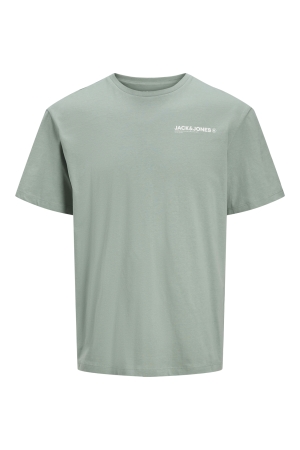 Jack & Jones Jack & Jones jjhawaii tee ss crew neck Print T-shirts iceberg green