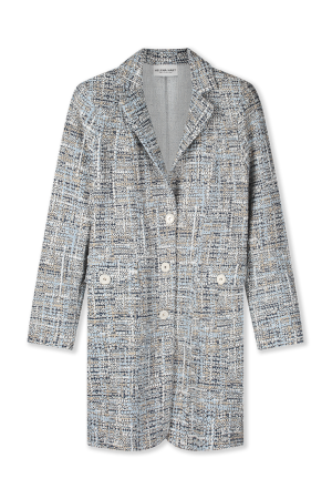 Helena Hart Helena Hart 7630 - blazer cherie lang boucle Blazers licht blauw/stone