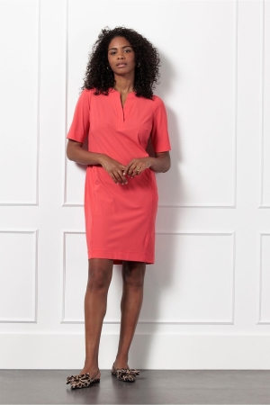 Studio Anneloes Studio Anneloes simplicity ssl dress 12729 Zomerjurkjes 2800 coral red 2800 coral red